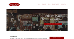 Desktop Screenshot of eddiesplacerestaurant.com