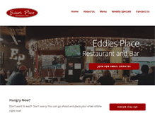 Tablet Screenshot of eddiesplacerestaurant.com